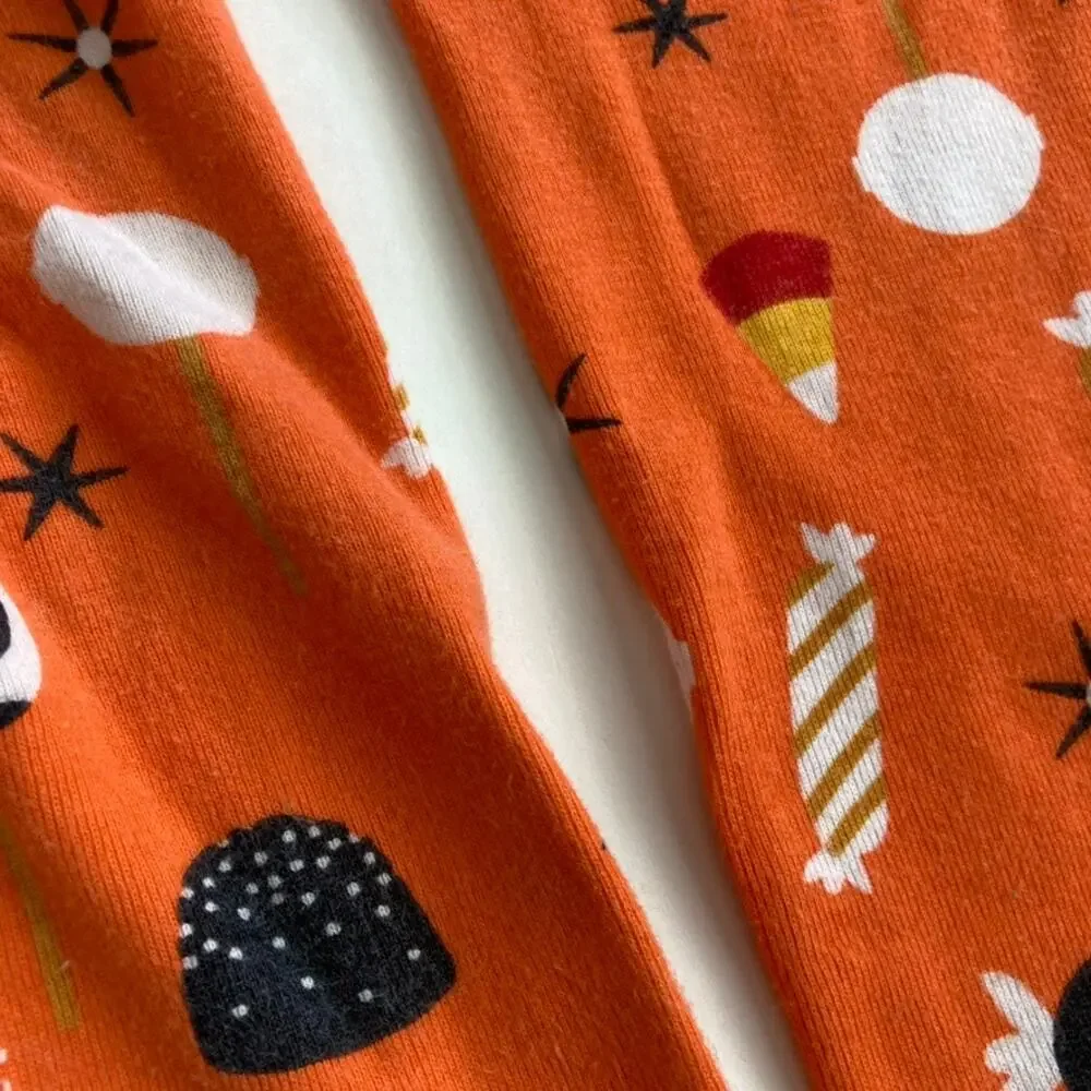Hanna Andersson Halloween Long John Pajamas - Candy - Sweet Treats - 10 #2